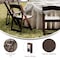 Flash Furniture HERCULES Commercial Dark Brown Indoor/Outdoor Lightweight Wood Look Resin Folding Event Chair, 2PK 2-L-1-WG-RESIN-DKBRN-GG - alternate 9